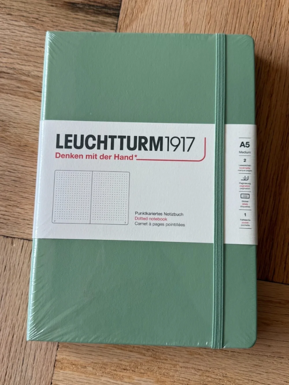 NEW LEUCHTTURM1917 Medium A5 Notebook in Sage